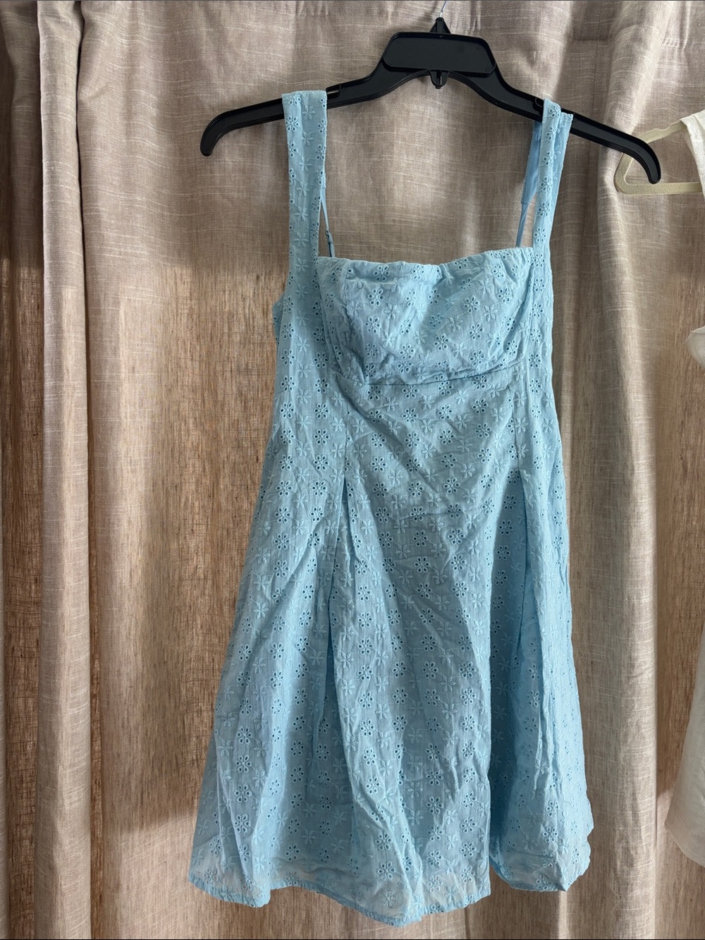 Princess Polly Light Blue Eyelet Chemise